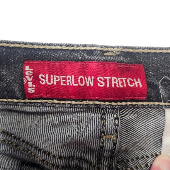 Levi Cut Offs 518 Superlow Black - Picture 3 of 11